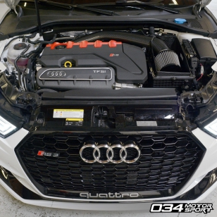 034 X34 CARBON FIBER OPEN-TOP COLD AIR INTAKE SYSTEM AUDI TT RS & RS3 2.5 TFSI EVO